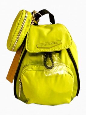 Steve Madden Multi Silver Neon Mini Backpack with pocketbook Metallic New